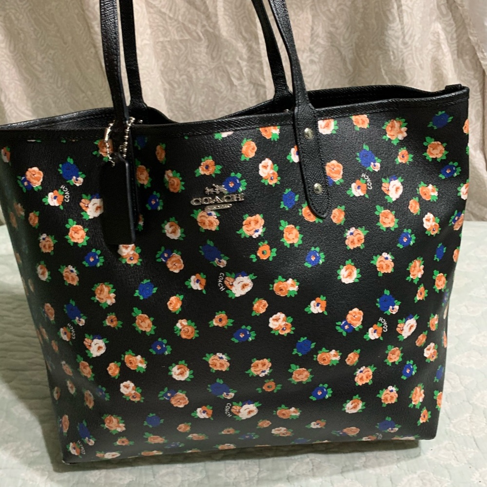 Coach reversible tote